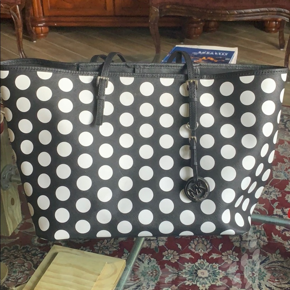 Michael Kors polka dot tote